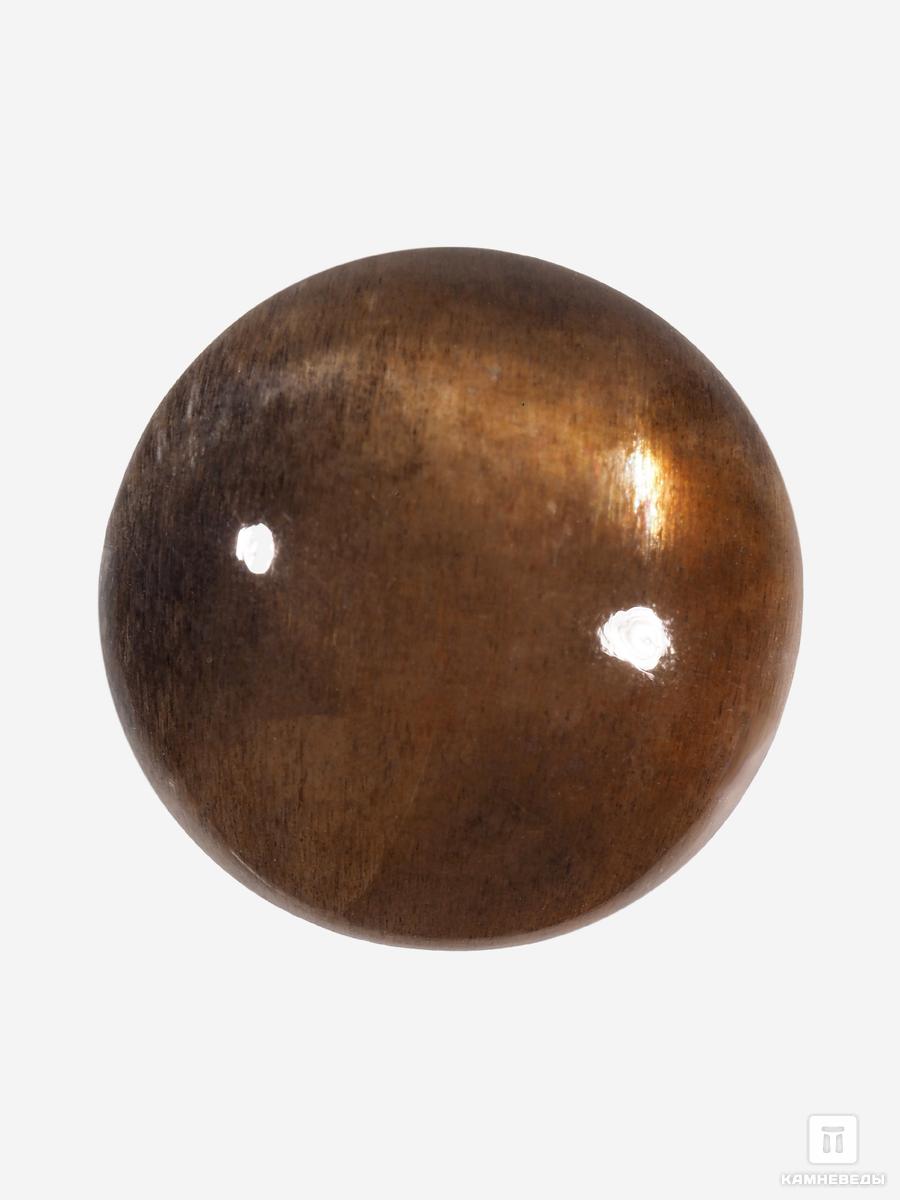 Солнечный камень с астеризмом, кабошон 1,5х1,5 см (3,5-4,5 г) солнечный ворон