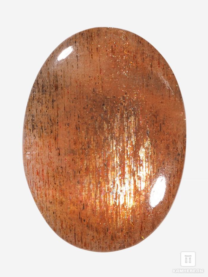 Солнечный камень с астеризмом, кабошон 1,5-2 см (1,5-3 г), 28139, фото 1
