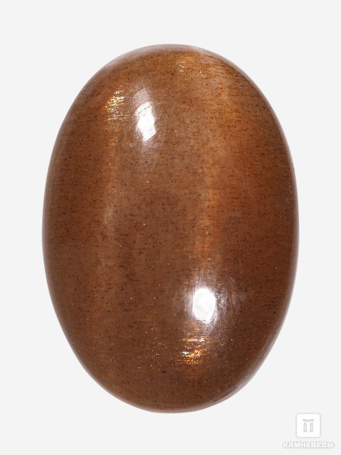 Солнечный камень с астеризмом, кабошон 1,5-2 см (3,5-4,5 г), 28142, фото 1