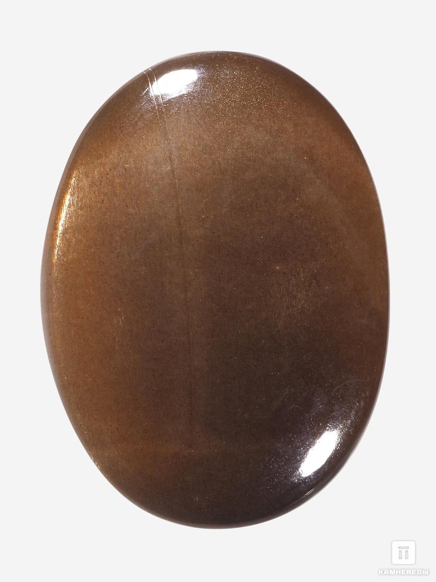 Солнечный камень с астеризмом, кабошон 3,1х2,2х1 см лисичка тыковка или лунный камень выпуск 7