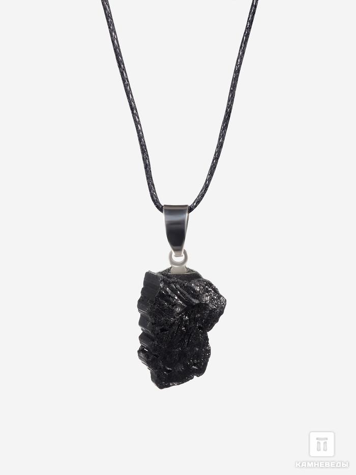 Кулон с кристаллом шерла (чёрный турмалин), 28534, фото 1