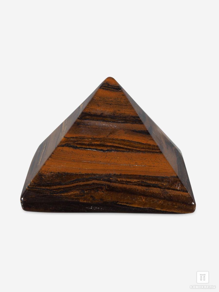 Пирамида из тигрового глаза с гематитом, 5х5х3,5 см