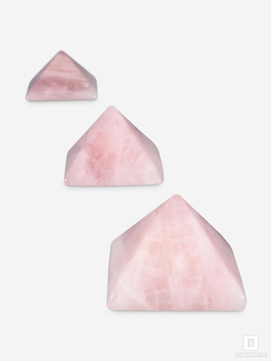 Пирамида из розового кварца, 5х5х3,4 см