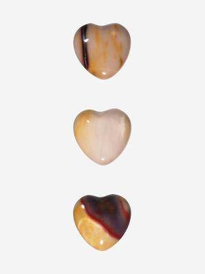 Сердце из яшмы австралийской (мукаита), 2,5x2,5х1,2 см