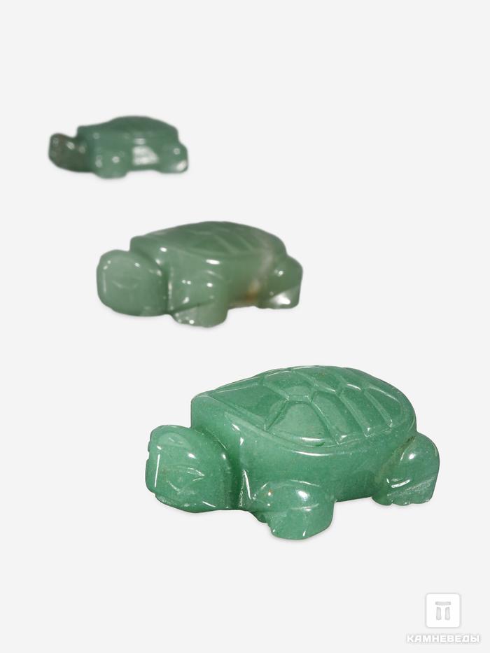 Черепаха из зелёного авантюрина, 4х2,8х1,5 см, 10936, фото 1