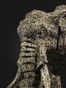 Слон из далматиновой яшмы (трахириодацита), 32х25х22,5 см, 19884, фото 2