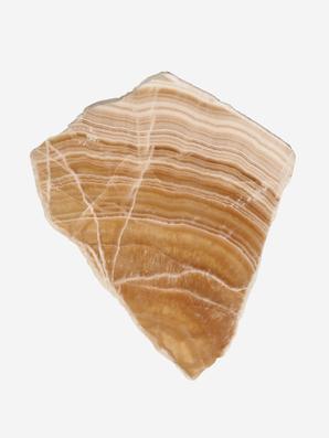 Оникс мраморный (медовый), полированный срез 10,4х8,8х0,7 см