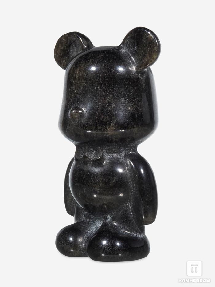 Медведь «Bearbrick» из золотистого обсидиана, 5,8х3х2,8 см, 22097, фото 3