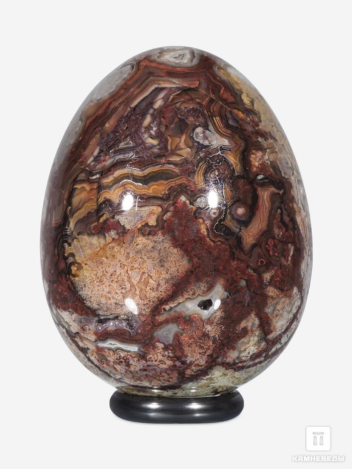 Яйцо из агата мексиканского (кружевного), 6,6х5 см, 15595, фото 1