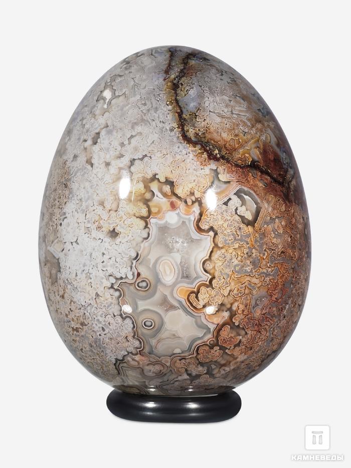 Яйцо из агата мексиканского (кружевного), 6,6х5 см, 15595, фото 3