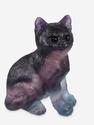 Кошка из флюорита, 5,7х4,5х2,8 см, 32491, фото 2