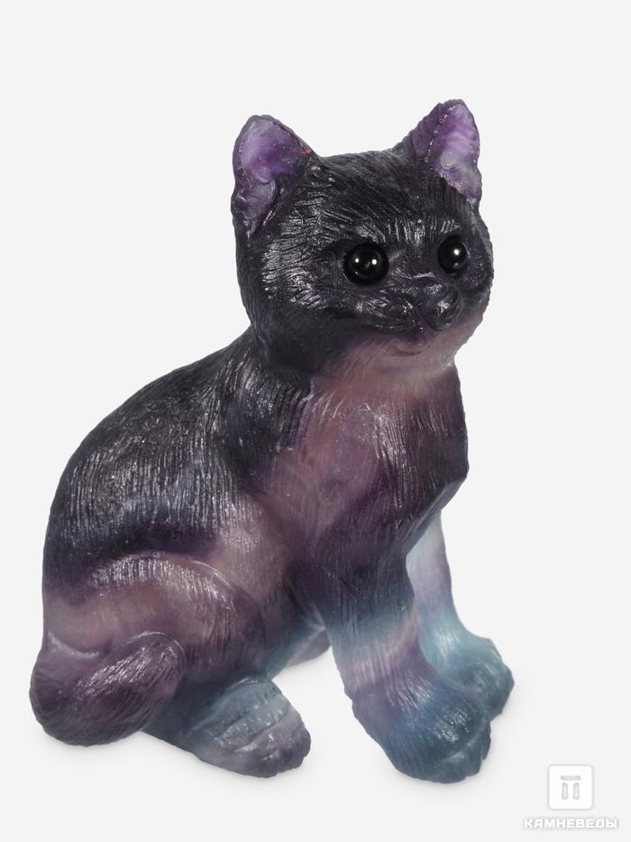 Кошка из флюорита, 5,7х4,5х2,8 см, 32491, фото 2