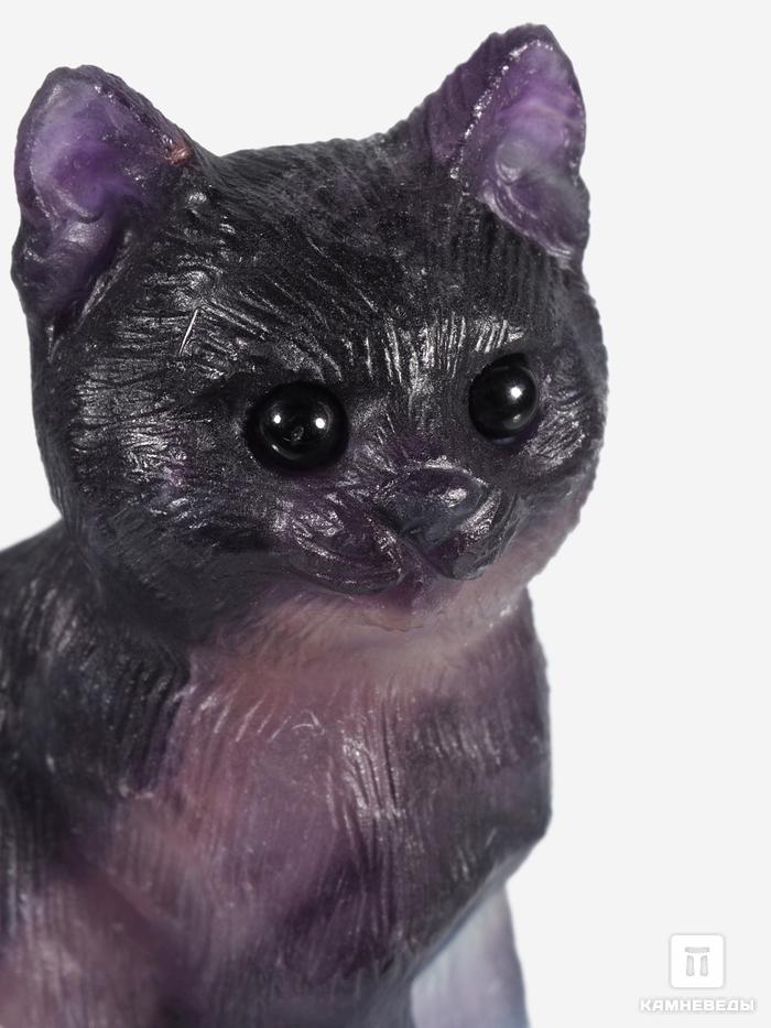 Кошка из флюорита, 5,7х4,5х2,8 см, 32491, фото 4