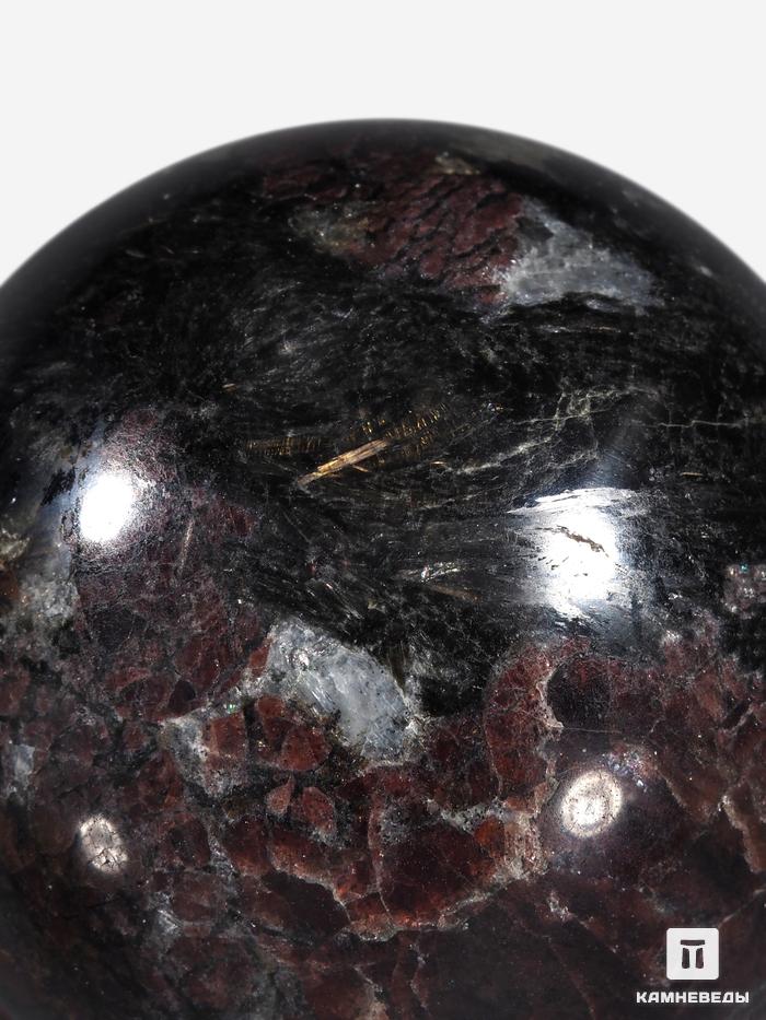 Шар из эвдиалита с эгирином, 50 мм, 21-144, фото 4