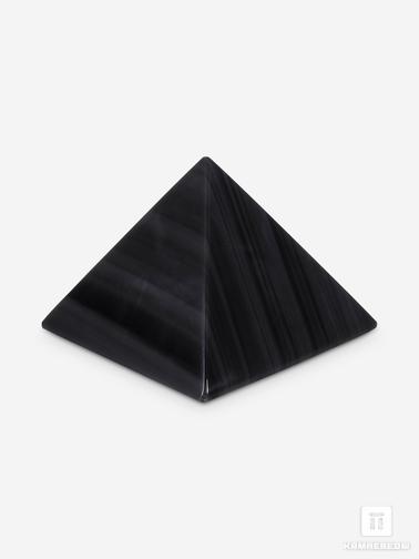 Обсидиан. Пирамида из обсидиана, 8х8х5,8 см