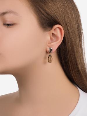 Серьги «Первая зелень» из цитрина, огранка