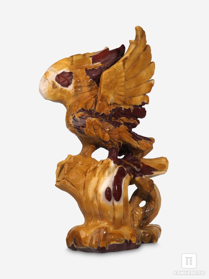 Орёл и змея из австралийской яшмы (мукаита), резьба 21,5х13,5х5,9 см, 31202, фото 3