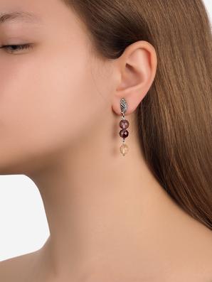 Серьги из флюорита, огранка