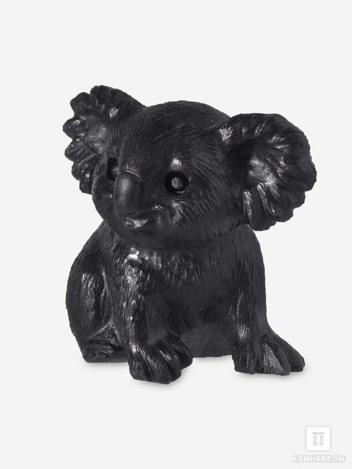 Коала из обсидиана, 4х4х3,1 см, 32936, фото 2