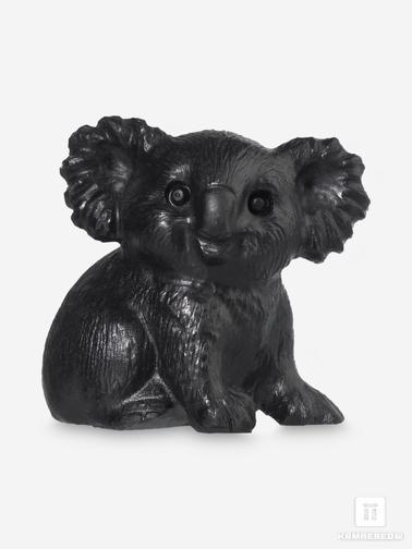Обсидиан. Коала из обсидиана, 4х4х3,1 см