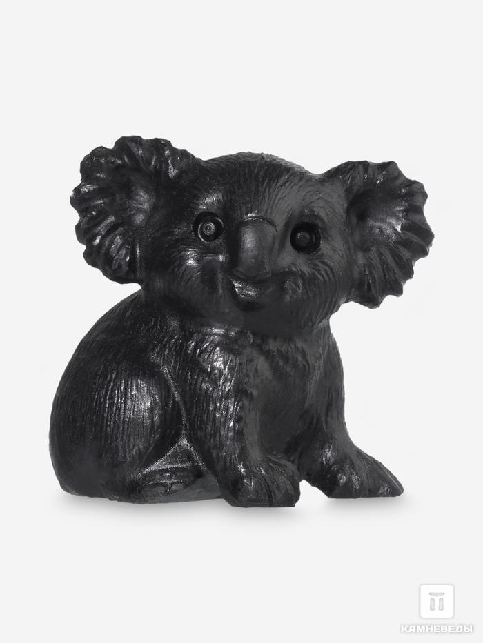 Коала из обсидиана, 4х4х3,1 см, 32936, фото 1