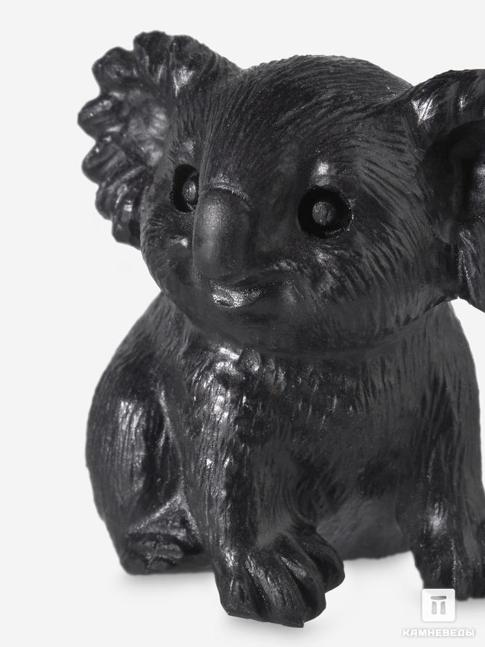 Коала из обсидиана, 4х4х3,1 см, 32936, фото 3