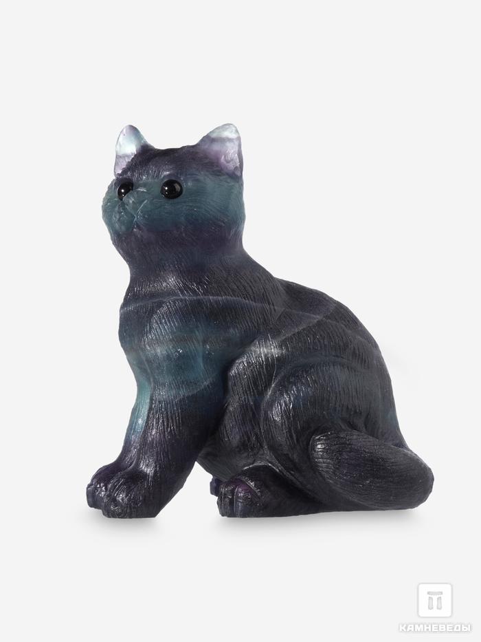 Кошка из флюорита, 7,5х6,5х5 см, 32938, фото 1