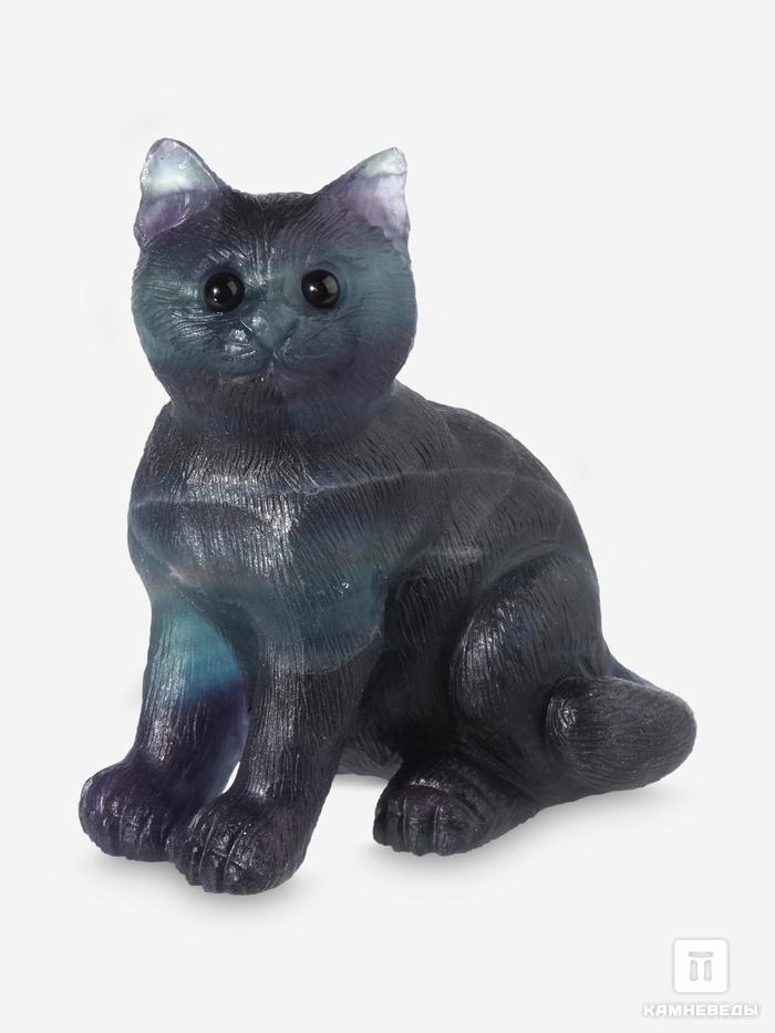 Кошка из флюорита, 7,5х6,5х5 см, 32938, фото 2