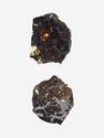 Метеорит Сеймчан с оливином, пластина 2,6х2,1х0,2 см (4-5 г), 9049, фото 1