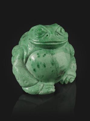Лягушка из жадеита, 6,4х5,2х4,7 см