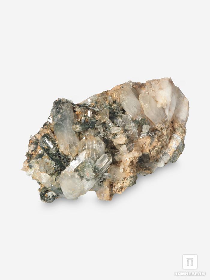 Горный хрусталь (кварц) с хлоритом, друза 20,5х11,8х11,3 см, 30090, фото 4