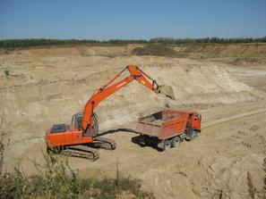 Добыча песка на Черкизовском месторождении