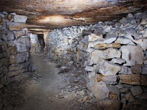 Штрек в Сьяновских каменоломнях