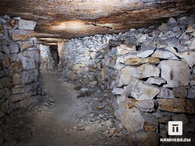 Штрек в Сьяновских каменоломнях
