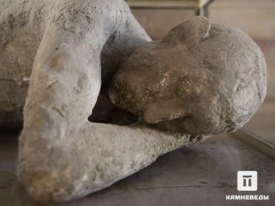 Житель античного города Помпеи. Гипсовый слепок жителя Помпей, погибшего при извержении Везувия в 79 г. н.э.
Pompeii, Campagna, Италия