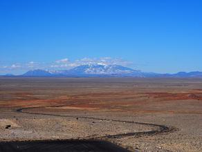 Вид на север с борта Аризонского кратера